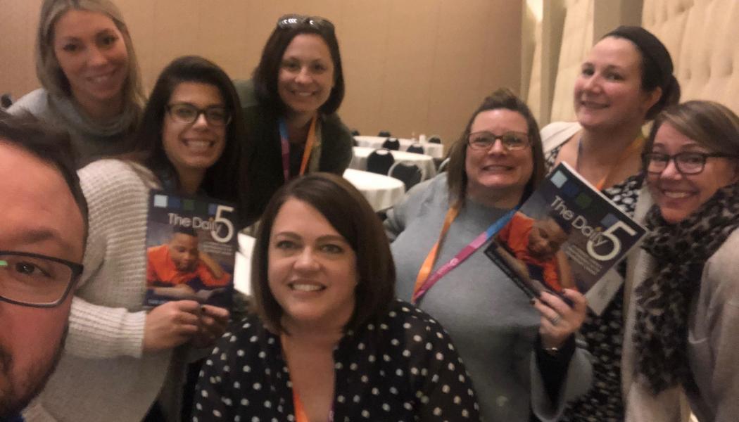 Gail & Allison with Teachers at Literacy for All