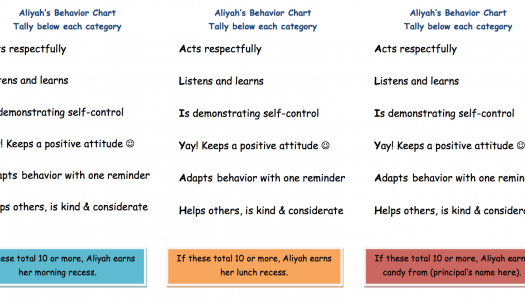 Behavioral Barometer Chart